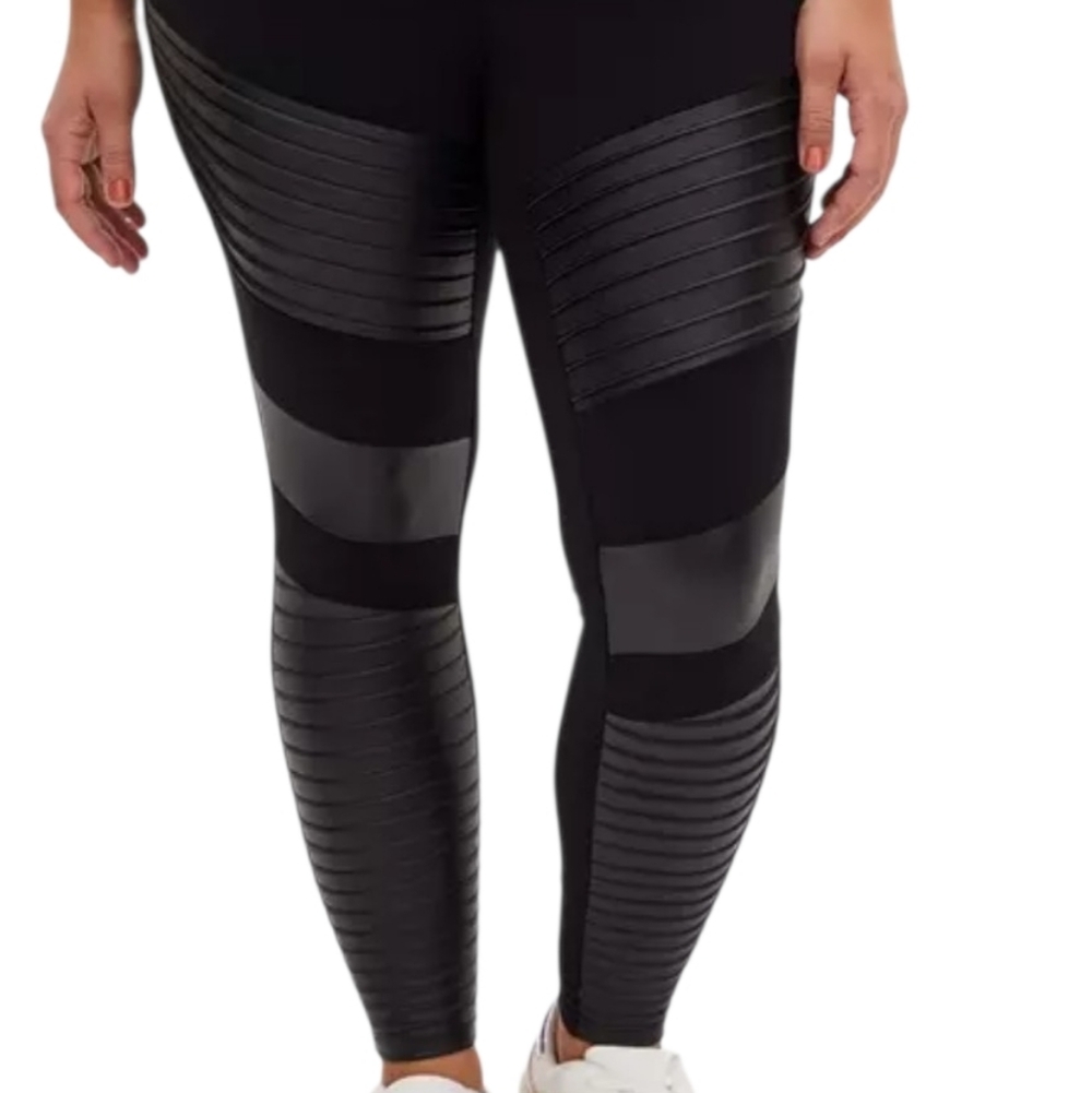 Torrid Platinum Legging – Moto Faux Leather Black Size 0/Large